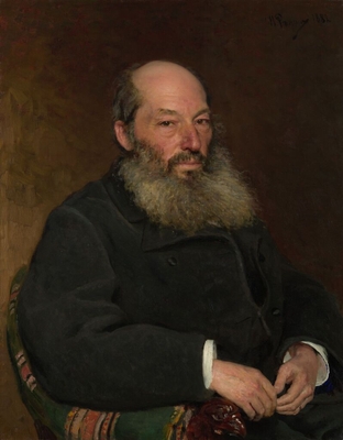 Илья Репин. Портрет Афанасия Фета. 1882 год